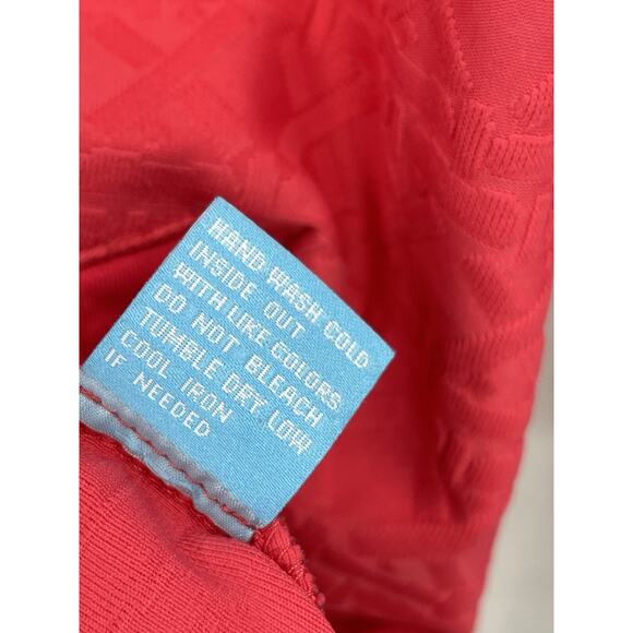 J McLaughlin Dress Coral Textured 3/4 Sleeve Size Small - Picture 12 of 12